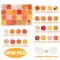 1510 Pcs Fall Bracelets Beads Kit with 24 Grid Storage Box Maple Leaf Pumpkin Star Shaped Clay Beads for Jewelry Making Beads Heishi Beads for DIY Craft Thanksgiving Harvest Party Gift